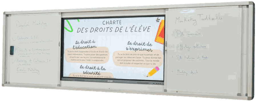Tableau hybride coulissant